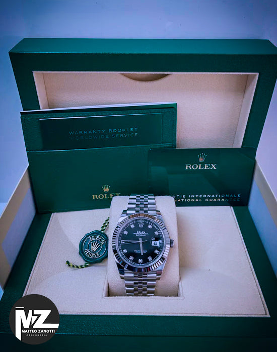DateJust 41 mm Nero Jubilee Diamanti