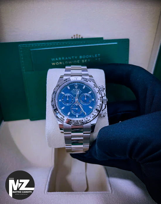 Daytona 40mm Acciaio Blu
