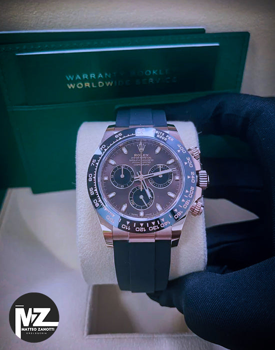 Daytona 40mm Oysterflex Cassa Oro Rosè