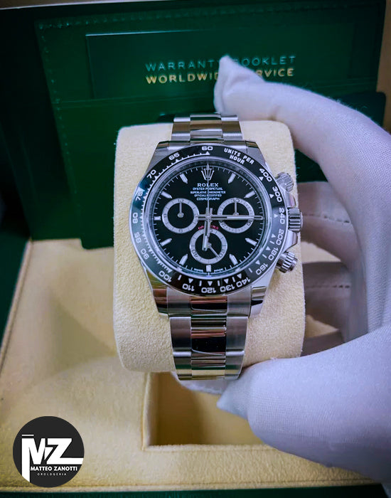Daytona 40mm Ghiera Ceramica Quad. Nero