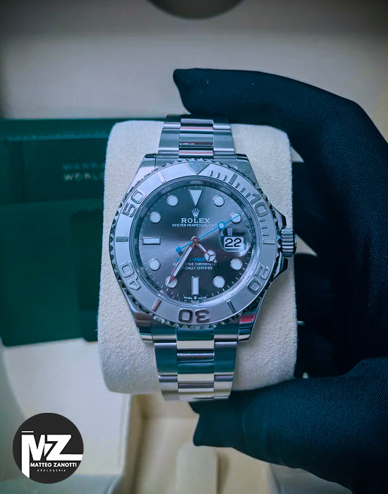 Yatch-master 42 mm Acciaio Quad. Grigio