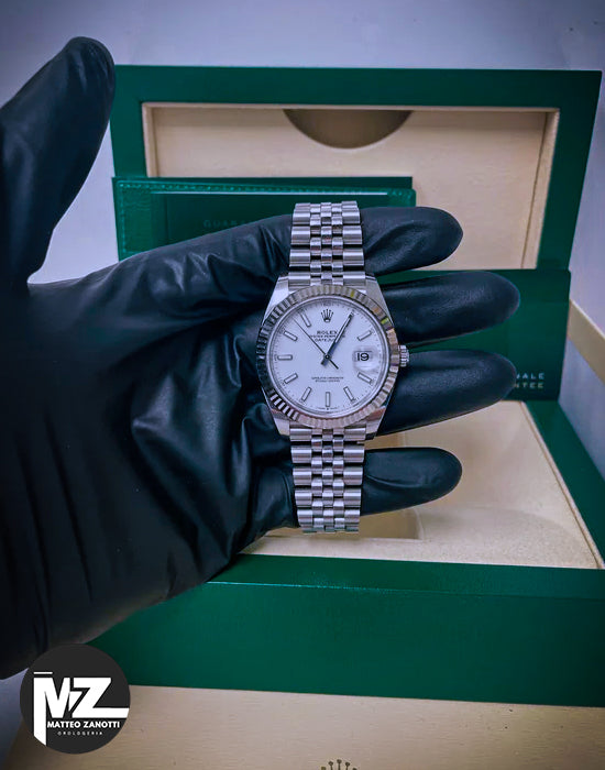 Datejust 41 mm Bianco Jubilee