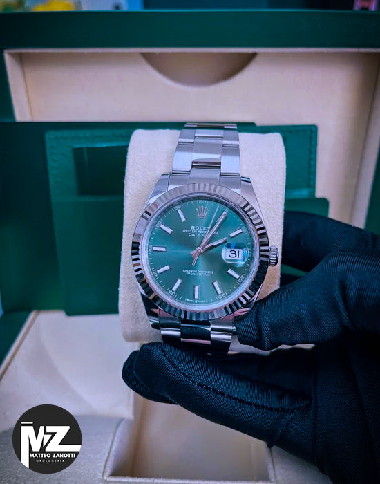 Datejust 41 mm Verde Oyster
